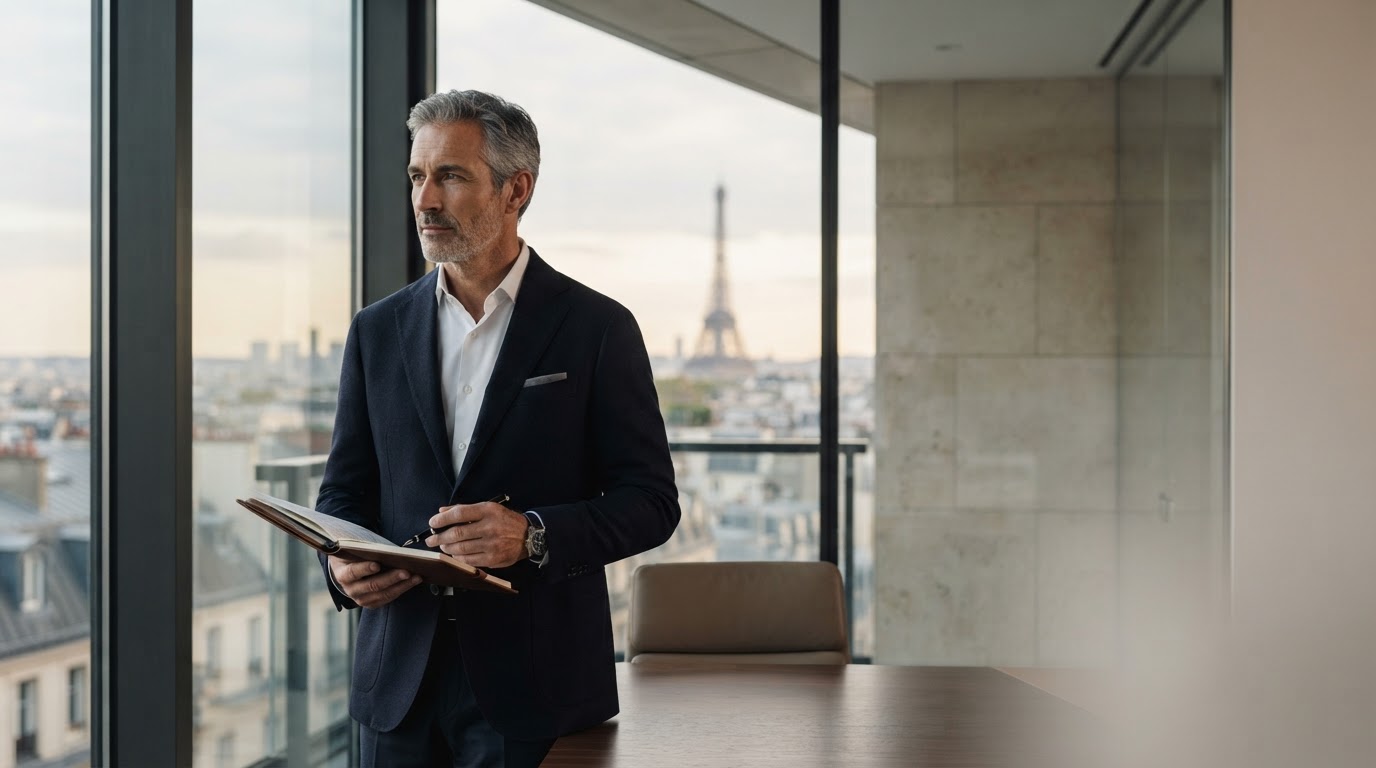 Baur Kapitewe — reflets architecturaux en verre symbolisant la clarté et la structure de l'allocation de trésorerie